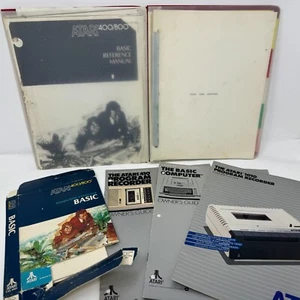 1980's Atari 400/800 Personal Computer Basic Reference Manual & Coding Books - Picture 1 of 15