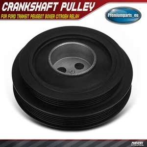 Crankshaft Pulley for Ford Transit Peugeot Boxer Citroen Relay Fiat Ducato New - Picture 1 of 9