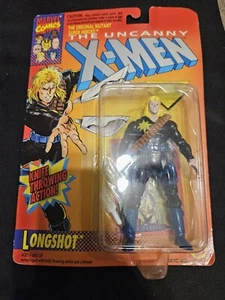 ToyBiz Uncanny X-Men Longshot 1993 NIP W/Trading Card & Knives Marvel - Picture 1 of 8