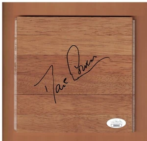 DAVE COWENS AUTOGRAPHED 6X6 BASKETBALL FLOORBOARD SIGNED BOSTON CELTICS JSA AUTH - Picture 1 of 1