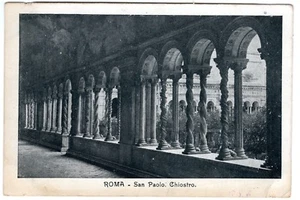 Vintage Postcard- ROMA- San Paolo, Chiostro - Picture 1 of 2