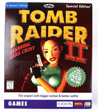 Tomb Raider II 2 Starring Lara Croft (Eidos PC 1998) Trapezoid Big Box