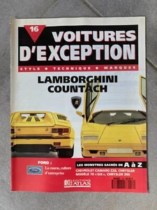 MAGAZINE VOITURES D'EXCEPTION N°16 LAMBORGHINI COUNTACH  F114 - Imagen 1 de 1
