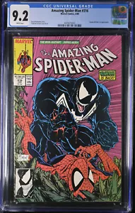 Amazing Spider-Man #316 CGC 9,2 casi nuevo - McFarlane primera cubierta de Venom 1989 - Imagen 1 de 2
