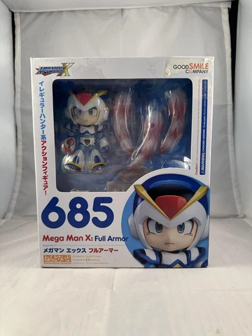 Good Smile Company Nendoroid #685 Mega Man X: Full Armor Figure Used Complete Cover
