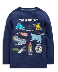 Boden Kinder Glow-in-the-dark T-Shirt College Navy Night - 7/8 Jahre - Bild 1 von 2