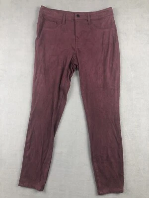 Pantalones de mezclilla Mossimo para mujer 8 pantalones de mezclilla rojos oscuros de gamuza 30 W jeggings súper elásticos 28 L Foto 1 de 4