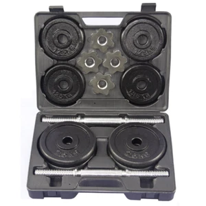 JK Fitness Kit Manubri da allenamento portatile 20kg Grigio - Bild 1 von 4