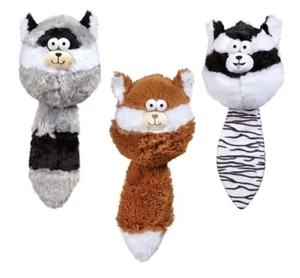 Ballförmiges Hundespielzeug pelzige Fette Knistern Quietschen Pick Waschbär Stinktier Eichhörnchen 15 Zoll - Bild 1 von 11