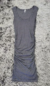 Rip Curl Bodycon Dress Women's XS Black White Striped Cotton Ruched Sleeveless - Picture 1 of 14