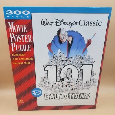 Rompecabezas de póster de película clásico 101 dálmatas de Walt Disney de colección 300 piezas Foto 1 de 4