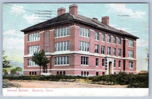 1940 NORMAL SCHOOL DANBURY CONNECTICUT CT ANTIQUE POSTCARD - Picture 1 of 2