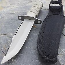 8.5" Tactical Stainless Steel Survival Military Knife Hunting Bowie Fixed Blade