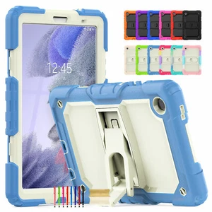 Kids Rugged Crossbody Strap Rubber Case Cover For Samsung Tab A7 Lite/T220/T225 - Picture 1 of 124