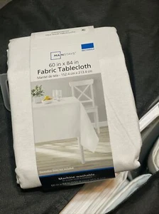 NEW Mainstays Fabric Tablecloth Oblong Rectangular 60" x 84” NEW - Picture 1 of 1