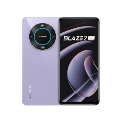 Lava Blaze 2 5G (Glass Lavender, 6GB RAM, 128GB Storage)| Stunning Ring - Image 1 of 4