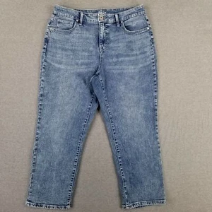 Style&Co Size 12 Curvy Capri Jeans Stretch Cute Current - Picture 1 of 7