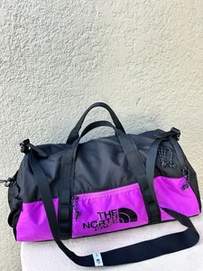 The North Face Bozer Duffel Bag Led Purple/ Black 35L Duffle EUC - Picture 1 of 12