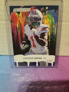2025 Sage Artistry Blue #14 Quinshon Judkins Browns RC - Picture 1 of 7