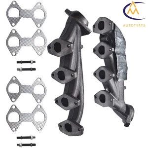 Left & Right Exhaust Manifold Kit For Ford Expedition 2004-2010 F-150 Truck 5.4L - Foto 1 di 11