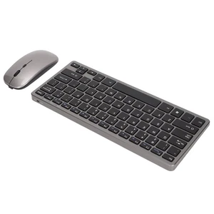Keyboard Mouse Combo 2.4GHZ Wireless Rechargeable Battery Adjustable DPI Ergonom - Picture 1 of 24