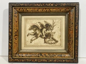 Vintage Italian Cherub Putti Angel Watercolor Painting - Picture 1 of 4