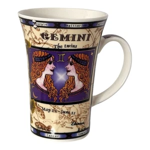 Vintage Sternzeichen "Zwillinge" Latte Tasse Design von Jack Dadd. 5 zoll groß. - Bild 1 von 6