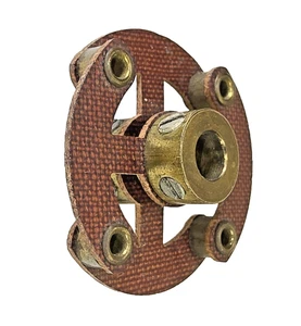 Vintage Phenolic 1/4" X 14"  Insulated Shaft Coupler  Ham Radio Amp No Damage - Picture 1 of 4