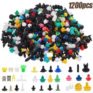 1200Pcs Clip Trim Car Push Pin Rivet Bumper Door Panel Retainer Fastener Kit NEW - Bild 1 von 11