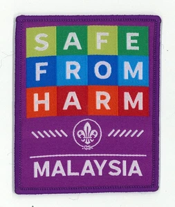 SCOUTS OF MALAYSIA - MALAYSIAN SCOUT SAFE FROM HARM OFFICIAL SOUVENIR PATCH - Picture 1 of 2