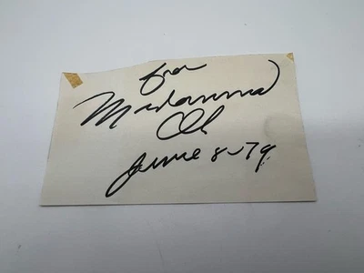 Muhammad Ali Vintage Signed Cut  - Image 1 of 2