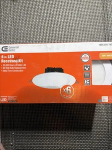 Commercial Electric 100559179710W 6" LED Integrated Light - White (6-Pack) - Picture 1 of 2