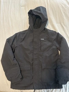 Lands' End Kids Boy Squall Waterproof Insulated Jacket Black XL  14-16 - Picture 1 of 9