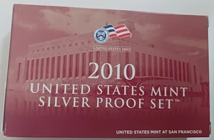 2010 U.S. Mint SILVER Proof Set 14-Piece Original Government Packaging OGP w/COA - Picture 1 of 2