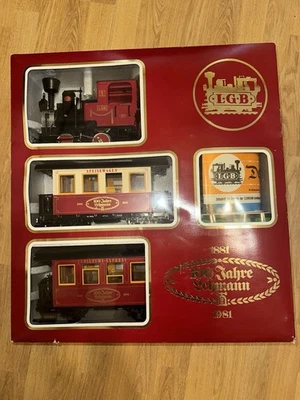 LGB  100 Year Anniversary Red Passenger Set LN/Box No Transformer TESTED! - Image 1 of 4