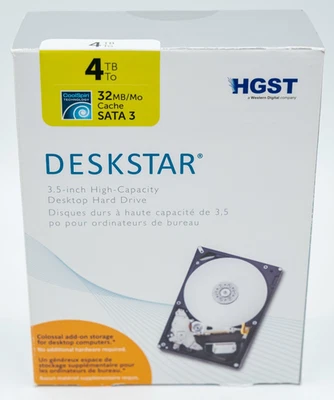 HGST DESKSTAR 4TB 32MB Cache, Sata 3 , 3.5-inch ( LAH0M7XJ ) - Image 1 of 4