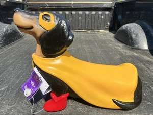 2025 Haunted Living 14 Zoll Halloween Dackel Superheld beleuchtet Blasform - Bild 1 von 16