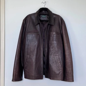 RODD & GUNN Genuine Leather Jacket – XL – Brown with Corduroy Collar - Bild 1 von 15