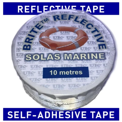 SOLAS Marine grade reflective tape: self-adhesive tape for boats & life vests - Image 1 of 3