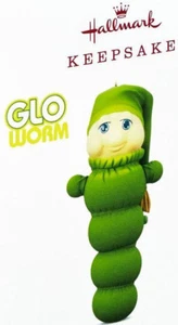 HALLMARK Keepsake 2018 GLO WORM Hasbro CHRISTMAS ORNAMENT Light VTG PLUSH TOY - Picture 1 of 4