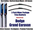 2pk Super-Premium NeoForm Wipers fit 1996-2007 Dodge Grand Caravan - 16280x2