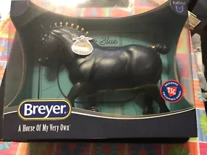 Breyer 1:9 tradizionale FFA BIG blu modello Draft Horse Set TSC esclusivo nuovo con scatola - Foto 1 di 7