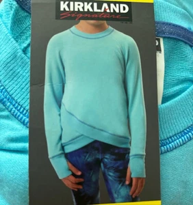 Kirkland Girls' Long Sleeve Crossover Sweatshirt Pullover(TURQ S 7/8)NWT - Picture 1 of 1