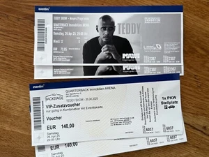 TEDDY Tickets VIP Package Leipzig 26.4.2025 - Bild 1 von 1