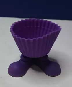 Wilton Silly Feet Silicone Baking Cup Purple Only Cup Cake Molds - Picture 1 of 4