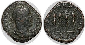 PHILIPPE Ier L'ARABE Sesterce FIDES EXERCITVS +249 ROME  - Imagen 1 de 1