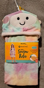 Member's Mark Kids Swim Bath Robe, Hooded Towel w/ Belt Unicorn XS 4/5 NWT - Picture 1 of 4