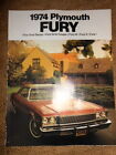 Nos Dealer Plymouth Brochure 1974 Fury Grand Sedan Coupe Fury Ii Fury Iii Fury I