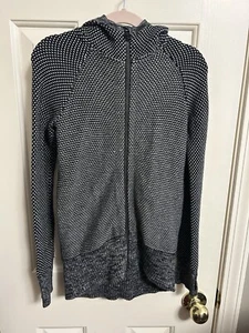 Ivivva By Lululemon Just Cozy Hooded Full Zip Sweater Jacket Size 7 - Picture 1 of 7