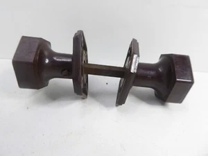 VINTAGE ORIGINAL ART DECO BAKELITE DOOR KNOB HANDLE SET - Picture 1 of 6